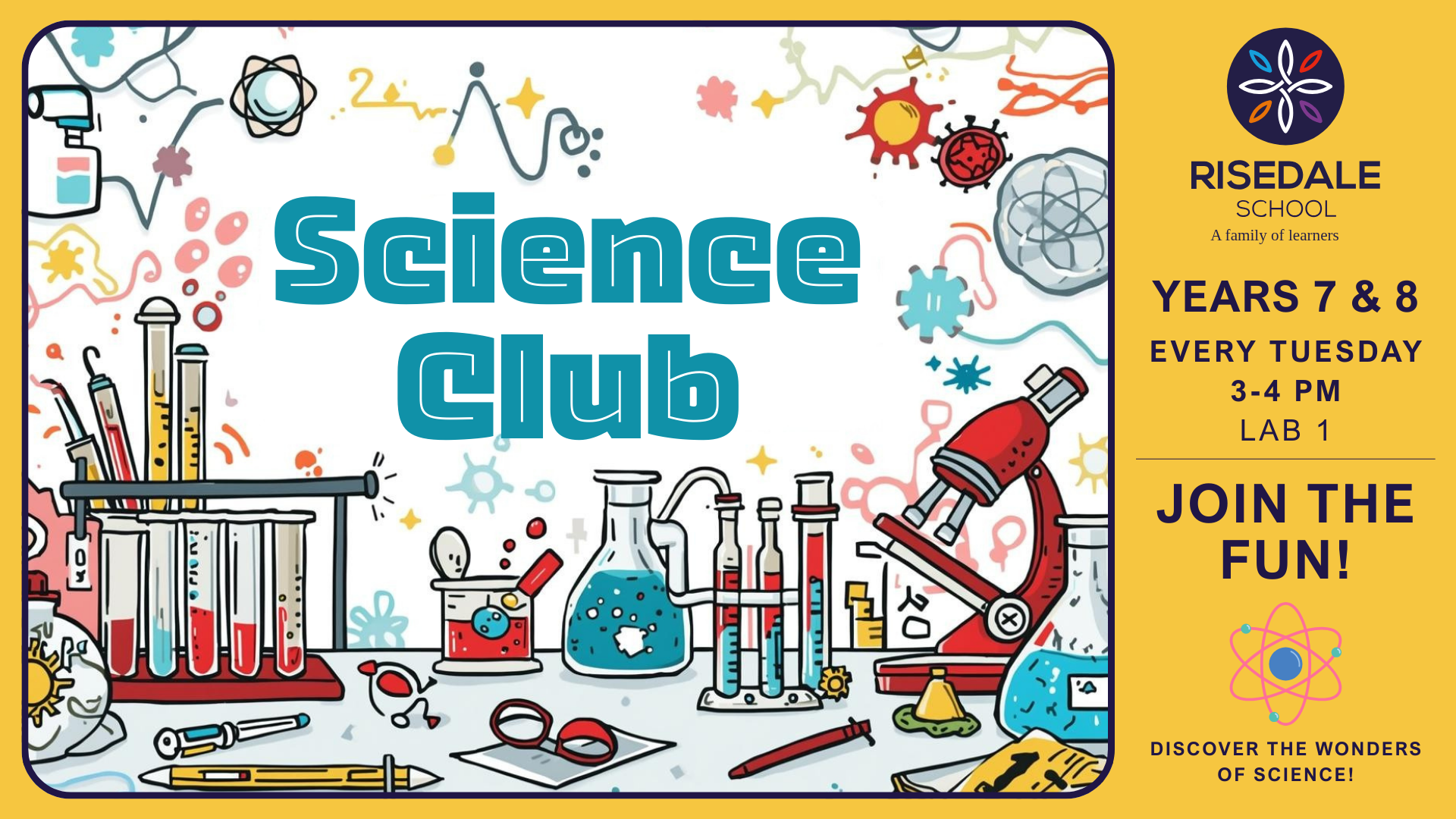 Science Club Poster  (1920 x 1080 px)